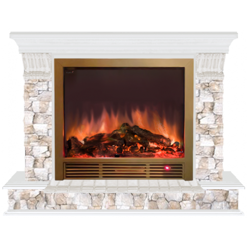 Каминокомплект Glenrich Панорама Арбат Sharm 33 (белый)+Sharm 33 BR Каминокомплект Glenrich Панорама Арбат Sharm 33 (белый)+Sharm 33 BR в Тюмени