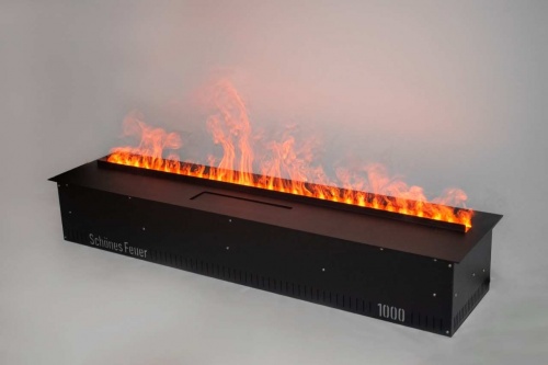 Электроочаг Schönes Feuer 3D FireLine 1000 Pro со стальной крышкой в Тюмени