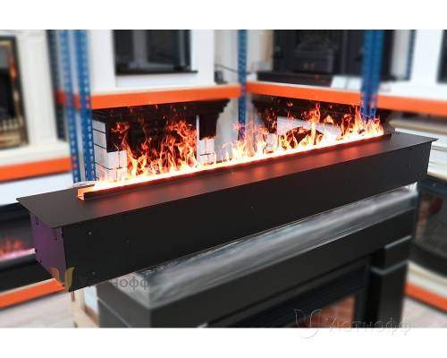 3D электроочаг Real Flame Line-S 150 3D Matte Black в Тюмени